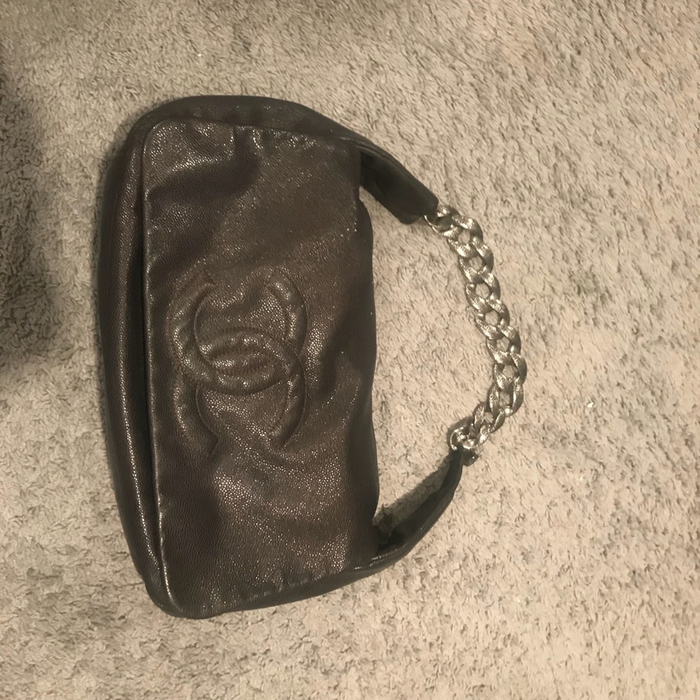 Authentic Chanel bag- hobo caviar bag